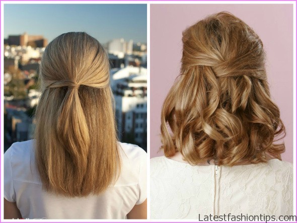 Easy Half Up Half Down Hairstyle Perfect For Long Medium