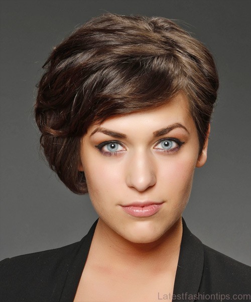 Short Straight Formal Asymmetrical Hairstyle - Chocolate Hair Color