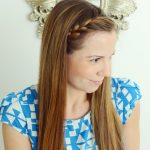 how to do the french braid crown 1
