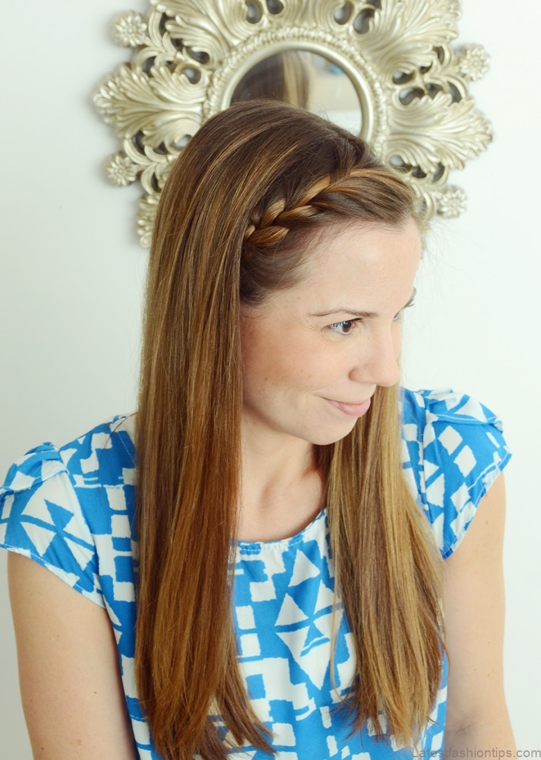 how to do the french braid crown 1