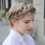 how to do the french braid crown 4