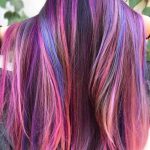 the new hairstyle color trend purple highlights 4