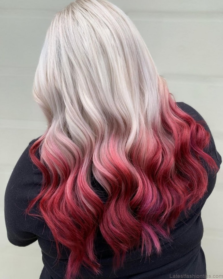 valentines day hairstyles reverse ombre hair color 4