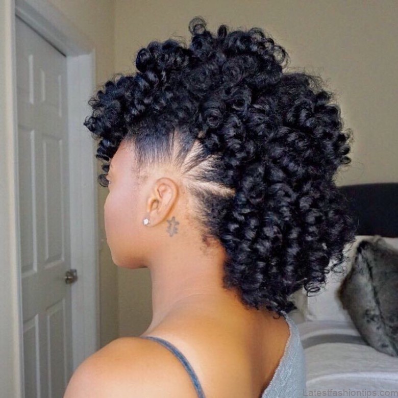 5 exquisite curly mohawk hairstyles for girls women 5