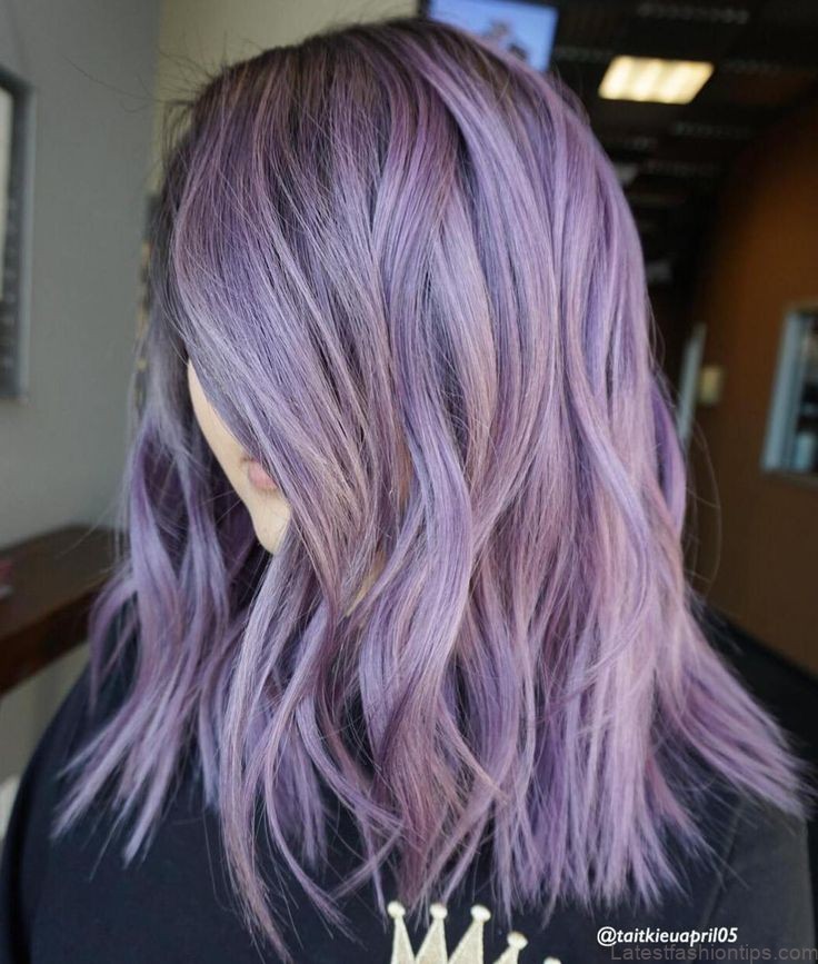 natural ideas for pastel purple hair
