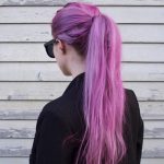 the new hairstyle color trend purple highlights 1