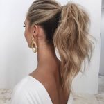 messy ponytail hairstyles