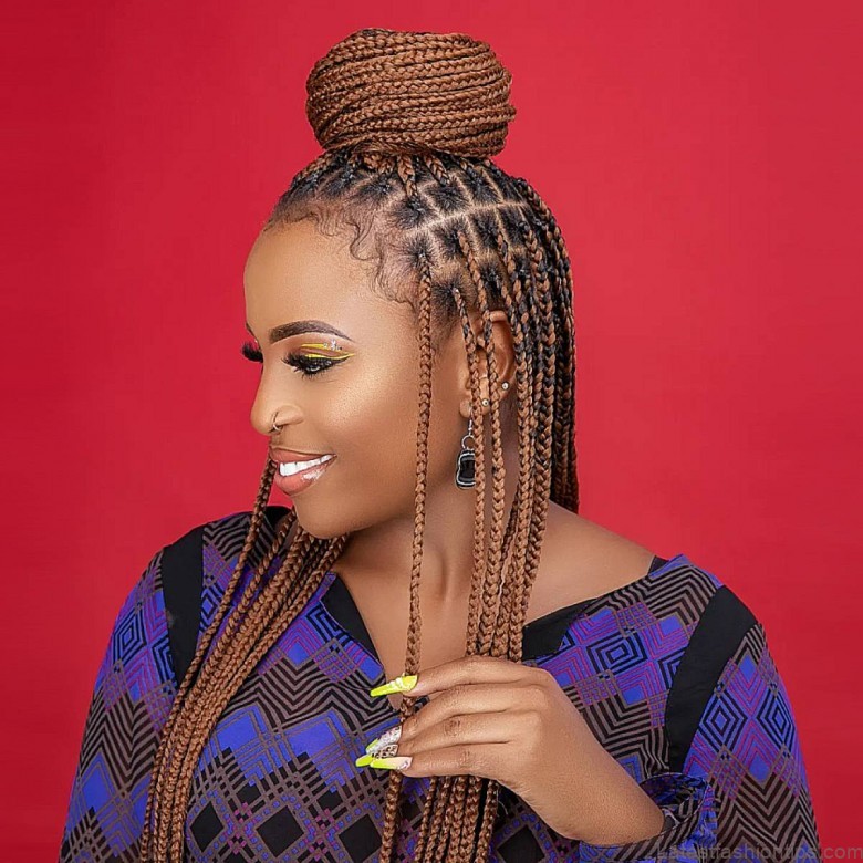how to create an updo with box braids 2