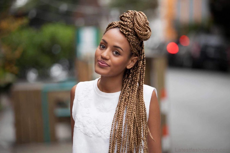 how to create an updo with box braids 4