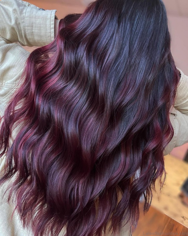 plum hair color a new beauty trend thats here to stay
