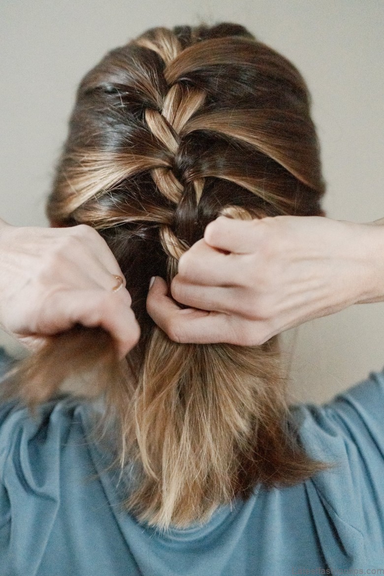 the key to making a loose french braid 7
