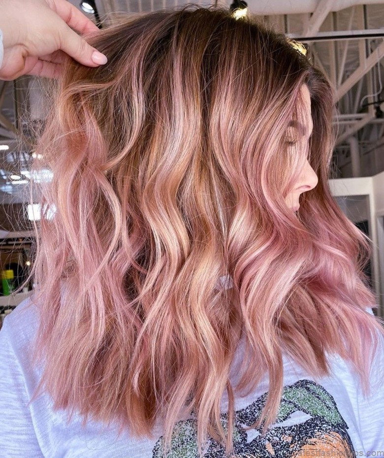 pink highlights the best hair colors for your personality 7